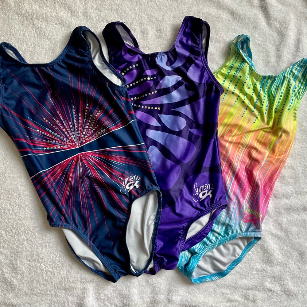 GK Simone Biles Gymnastics Leotard Trio
